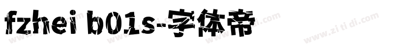 fzhei b01s字体转换